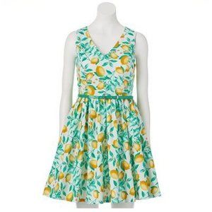 Elle Lemon Dress with criss-cross back - NEW